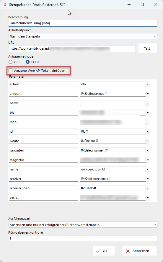 fenster einstellungen stempel lexoffice eingangsrechnungen