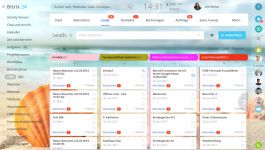 Bitrix24 bietet für alle Aufgaben auch eine Kanban-Übersicht